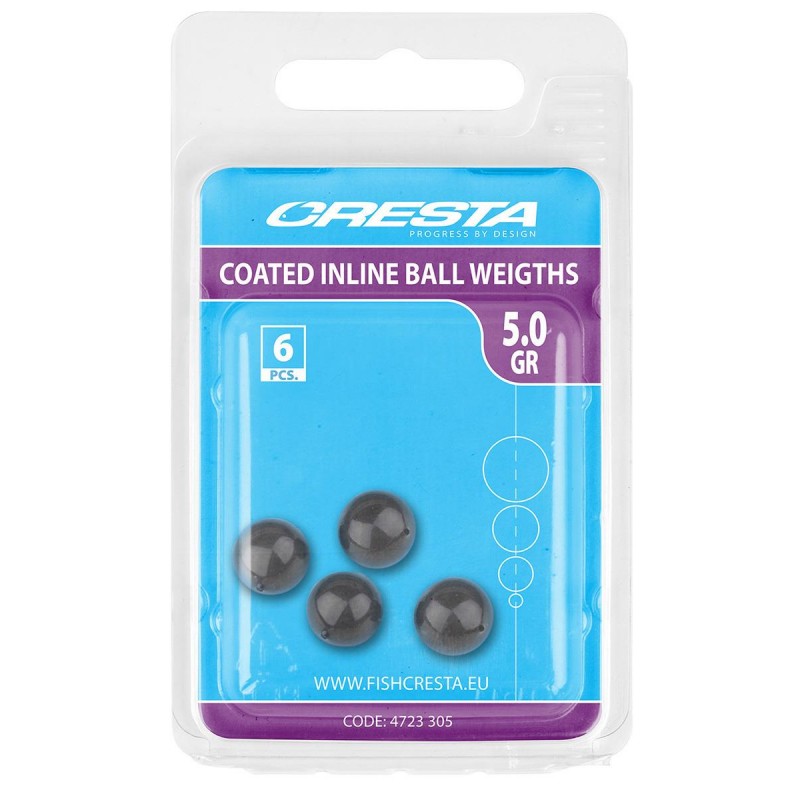Скользящий груз CRESTA COATED INLINE BALL WEIGHTS 1гр/6шт Скользящий груз CRESTA COATED INLINE BALL WEIGHTS 1гр/6шт